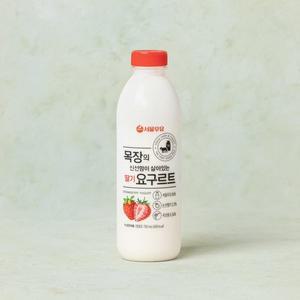 [서울우유] 목장의 신선함이 살아있는 딸기 요구르트 750ml