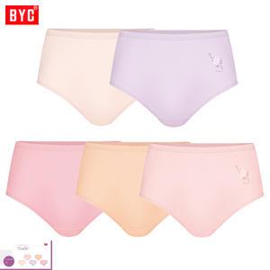 BYC깜끔하고화사한패턴NABOA맥시삼각팬티5매입 WCP9095