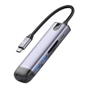 P 6 in 1 C타입 USB 멀티 확장 허브 어댑터