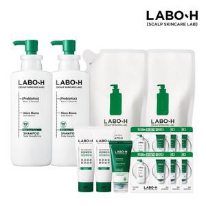 [라보에이치][빠른배송] 라보에이치 두피강화클리닉 샴푸 탈모증상완화 1600ml+112ml2+캡슐 트리트50ml+...