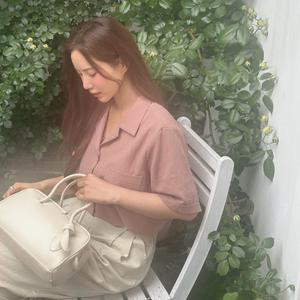 [빅사이즈]이블렛 모프덴 린넨 카라 셔츠 제이스타일