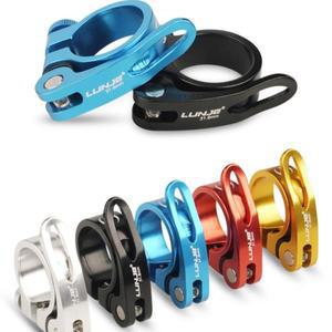 1PC MTB 자전거 시트 포스트 클램프 고속 릴리스 량 알루미늄 합금 마운트 31.8mm 34.9mm 사이클링 액세서