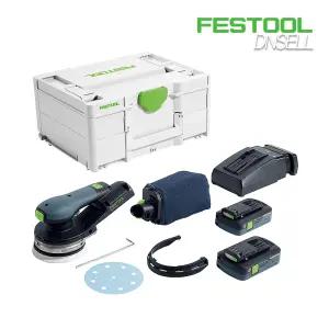 페스툴 충전 편심 샌더 ETSC 2 125 4.0 I-Plus (577740) 무선 전동공구 LED라이트 내장형