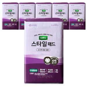 디펜드 스타일 패드 안심중용량 (여성용) 18개입 x 6팩 (총108개)
