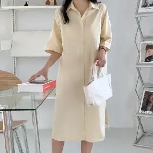 아일 셔츠원피스 여름 여성 데일리 반팔 빅사이즈 시원한