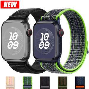 Apple Watch 밴드 용 나일론 스포츠 스트랩 49mm 45mm 44mm 루프 팔찌 iWatch S10 9 8 7 6 5 4 3 se2 Ultra 2 46mm 41mm 42mm 스트랩