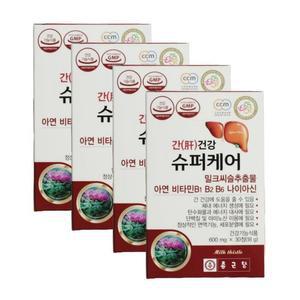 [종근당건강] 종근당 간건강 슈퍼케어 600mg X30정 4개 /SJ