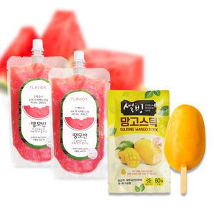 땡모반 수박주스 10개+설빙 냉동망고 10개