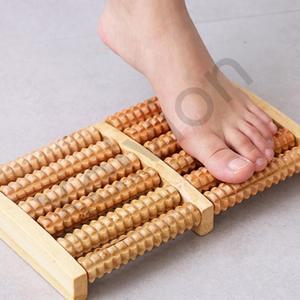 젤비온 원목 발 마사지기 롤러 발바닥지압기 5열발마사지기 발지압매트
