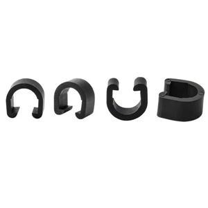 10pcs 자전거 브레이크 케이블 C 클립 프레임 클램프 하우징 호스 시프터 고정 플라스틱 부품