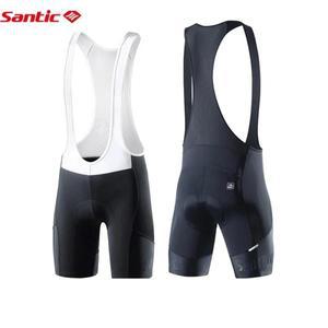 Santic 남성용 사이클링 턱받이 반바지, 4D 패딩 MTB 여름 도로 자전거 하단, 중거리 라이딩, K7MC033