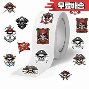 500Pcs  해적 롤 낙서 스티커 DIY 방수 장식 전화 케이스 노트북 보드