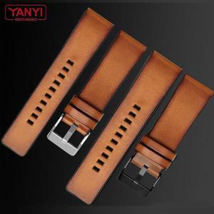 디젤 DZ7406 DZ7408 DZ4476 DZ4343 시계 스트랩 브라운 시계 밴드 22mm 24 26mm 레트로 손목 시계 밴드에