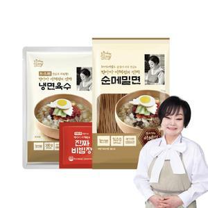 빅마마 이혜정의 진짜 순메밀면 16인분(순메밀면 140g x16팩 + 냉면육수 300g x10
