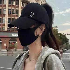 여성 올림머리 포니테일 가능 뒤오픈형 볼캡 야구모자