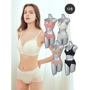[하프클럽/ UNDERWEAR]쿨링 냉감 리프팅 노와이어 브라팬티 12종세트 택일