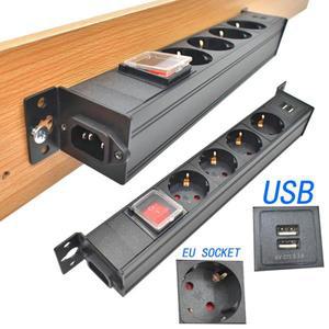 데스크탑 인비저블 소켓 PDU 전원 스트립 네트워크 캐비닛 랙 C14포트 링크 1-8AC EU 무선 16A/4000W USB