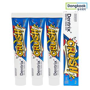 동국제약 덴트릭스 크러쉬 농축치약 구취억제 잇몸치약 60g 3개