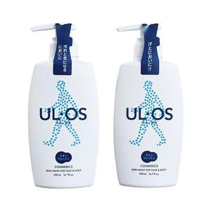 우르오스바디워시 500ml 2개 남자 등드름 스킨워시 총각 노인냄새 올인원 우로스 샤워거품