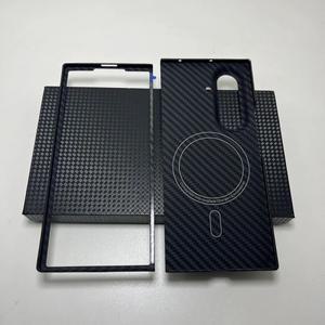 갤럭시 Z 폴드 7 케이스 용 리얼 카본 케이스 Magsafe 마그네틱 초슬림 렌즈 보호 아라미드 섬유