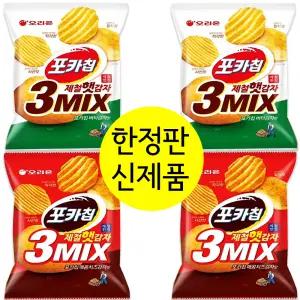 과자 간식 포카칩 4봉( 매콤치즈감자맛 , 버터감자맛 )