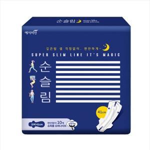 예지미인 순슬림 슈퍼롱 오버 생리대 10p