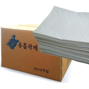 흡착패드 100장 유흡착제 흡착포 기름제거 오일 재 부직포 청소포
