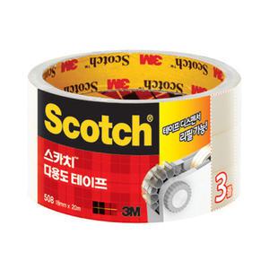 3M 스카치 다용도 테이프 508 리필 3개입 (18mmX20m)