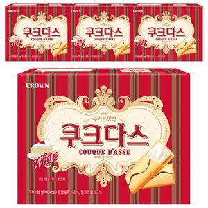 크라운 쿠크다스 화이트, 128g, 4개