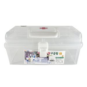 2단 흥덕 직사각 비상 구급함 대 의료 박스 밴드 약통 용