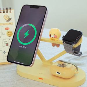 카카오프렌즈 춘식이 5in1 무선충전거치대 고속충전기