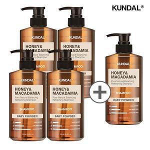 [쿤달] 허니 앤 마카다미아 네이처 샴푸 500ml 4+1
