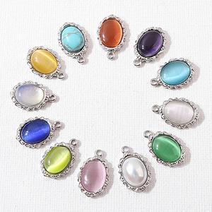 비즈아이 [8-079-01]써지컬스틸 펜던트 탄생석타원 12x15mm ,1개
