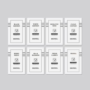 디오넬 시크릿러브 이너퍼퓸 8종 시향지 카드 키트 BLOTTER PAPER 향수 시향지