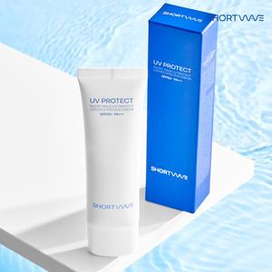 쇼트웨이브 UV프로텍트 레포츠 프로 선크림 50ml/ SPF50+ PA3+ 미백 주름개선 시카CICA 무기자차 햇빛반사 선케어/ 스포츠 레포츠 쿨링 선크림린