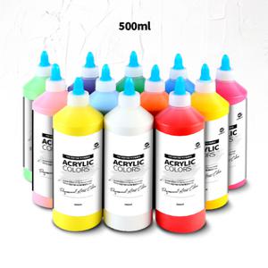 KJP 미술용품 500ml 29색대용량 아크릴물감 퍼포먼스미술