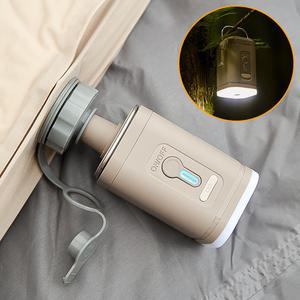 2in1 충전식 미니 에어펌프 랜턴 캠핑매트 자충매트 튜브 휴대용 자동 공기주입기 바람넣기 바람빼기