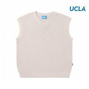 [UCLA]남성 후리조직 V넥 베스트(UA4VE01)