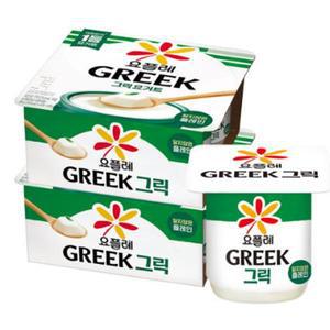 | 빙그레 | 요플레 그릭요거트 달지않은 플레인 80g 8입 (4입번들x2개) 샐러드드레싱 그릭 플레인 요거트