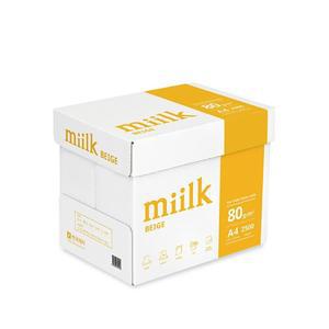 [밀크] 눈이 편한 베이지 미색 복사용지 A4용지 A4 80g 2500매 1박스 SAMU(S)