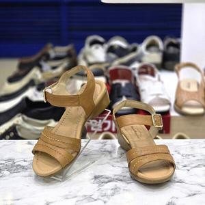 [허시파피]여성 4cm 초경량 데일리 투톤 컴포트 스트랩 샌들 3FK027