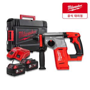 밀워키 M18 BLH-502X 18V 충전 함마드릴 5.0Ahx2개