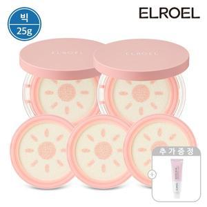 [엘로엘][빅] 엘로엘 피치 핑크 톤업 팡팡 빅 선쿠션 25g 본품2+리필3+B12 비타크림 50ml