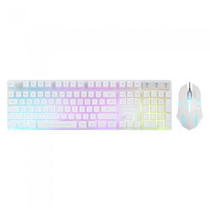 지클릭커 슈퍼히어로 GMK-180 PLUS 키보드 마우스 세트 (화이트)