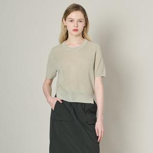 [BCBG](의정부점)올앤선드리 A 트임 니트 BL(A4F7G999)