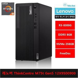 레노버 ThinkCentre M75t Gen5 12X9S00900 R3-8300G/8gb/256gb/FreeDos - ps