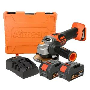 아임삭 BL22G805-2B 충전 그라인더 24V MAX 5.0Ah 배터리 2개 세트
