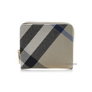 [버버리](김해점) 여성 체크 패턴 지퍼 반지갑 8085981 LS COMPACT ZIP BIFOLD CJ1 A3888