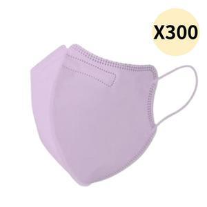 숨편한하루 데일리 새부리 마스크 대형 퍼플 5매 X60