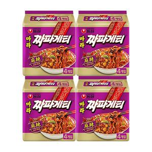 농심 마라짜파게티 140g, 4입, 4개